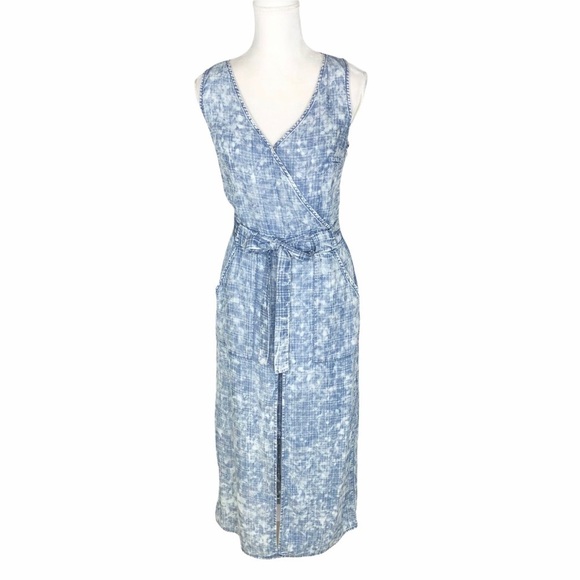 NWT Kut From the Kloth blue chambray maxi dress denim Jules 2 - Picture 1 of 13